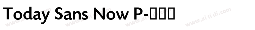 Today Sans Now P字体转换 Today Sans Now P字体转换